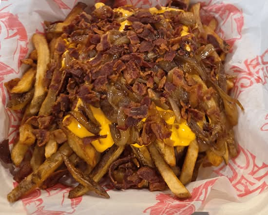 Loaded Bacon, Cheese & Grilled Onion Fries