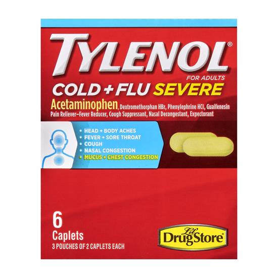 Tylenol Cold & Flu Severe 6ct