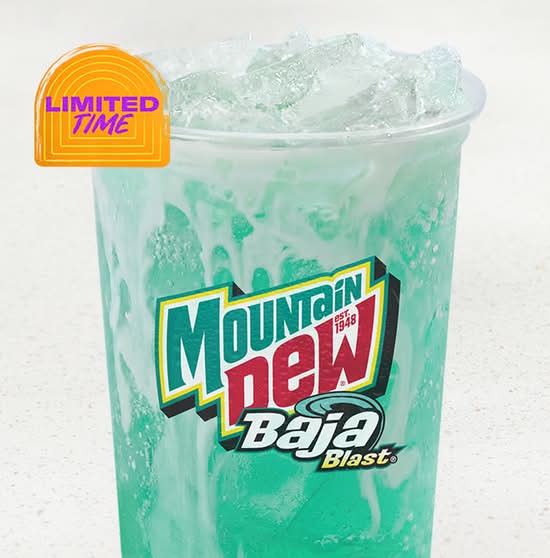 MOUNTAIN DEW® BAJA BLAST® dirty soda