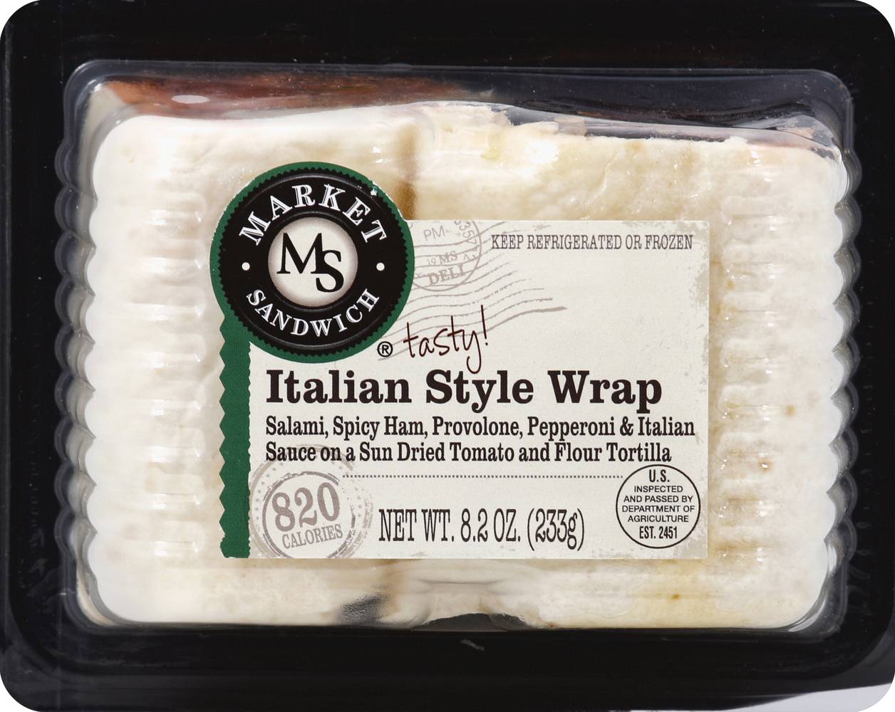 Market Sandwich Italian Style Wrap (8.2 oz)