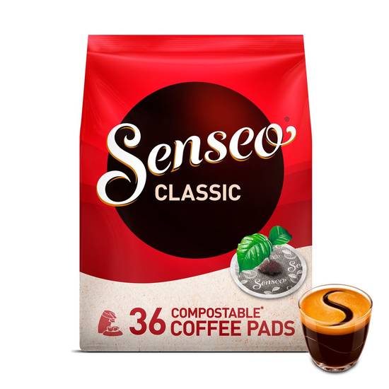 SENSEO® Café Dosette Compostables* Classic 36 Pièces