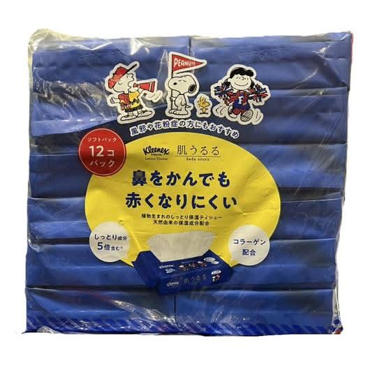 クリネックス ローションティッシュ- 肌うるる ソフトパック 12個