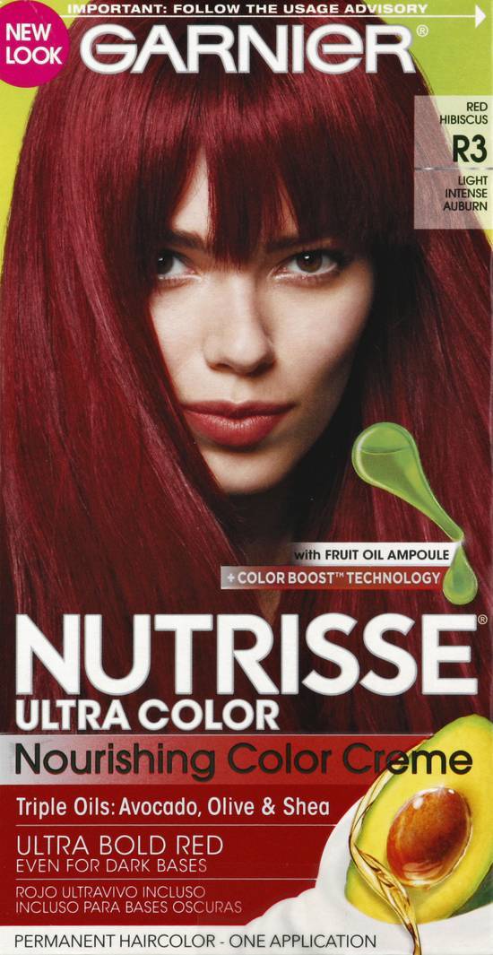 Nutrisse R3 Light Intense Auburn Permanent Haircolor (ultra bold red)