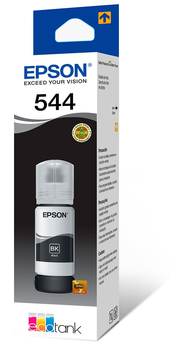 Epson · Tinta para impresora ecotank t544, negro (65 ml)