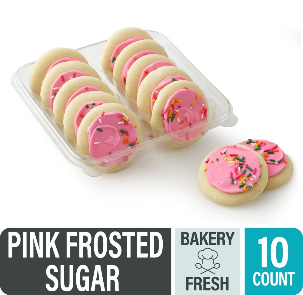 Bakery Fresh Pink Frosted Sugar Cookies