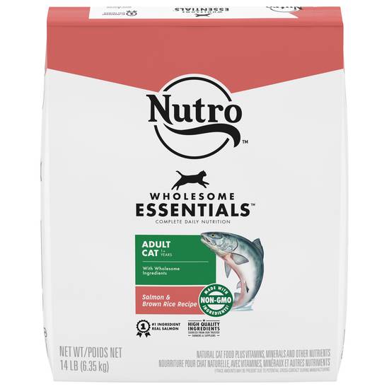 Nutro Wholesome Essentials Adult Salmon & Brown Rice Recipe Natural Dry Cat Food