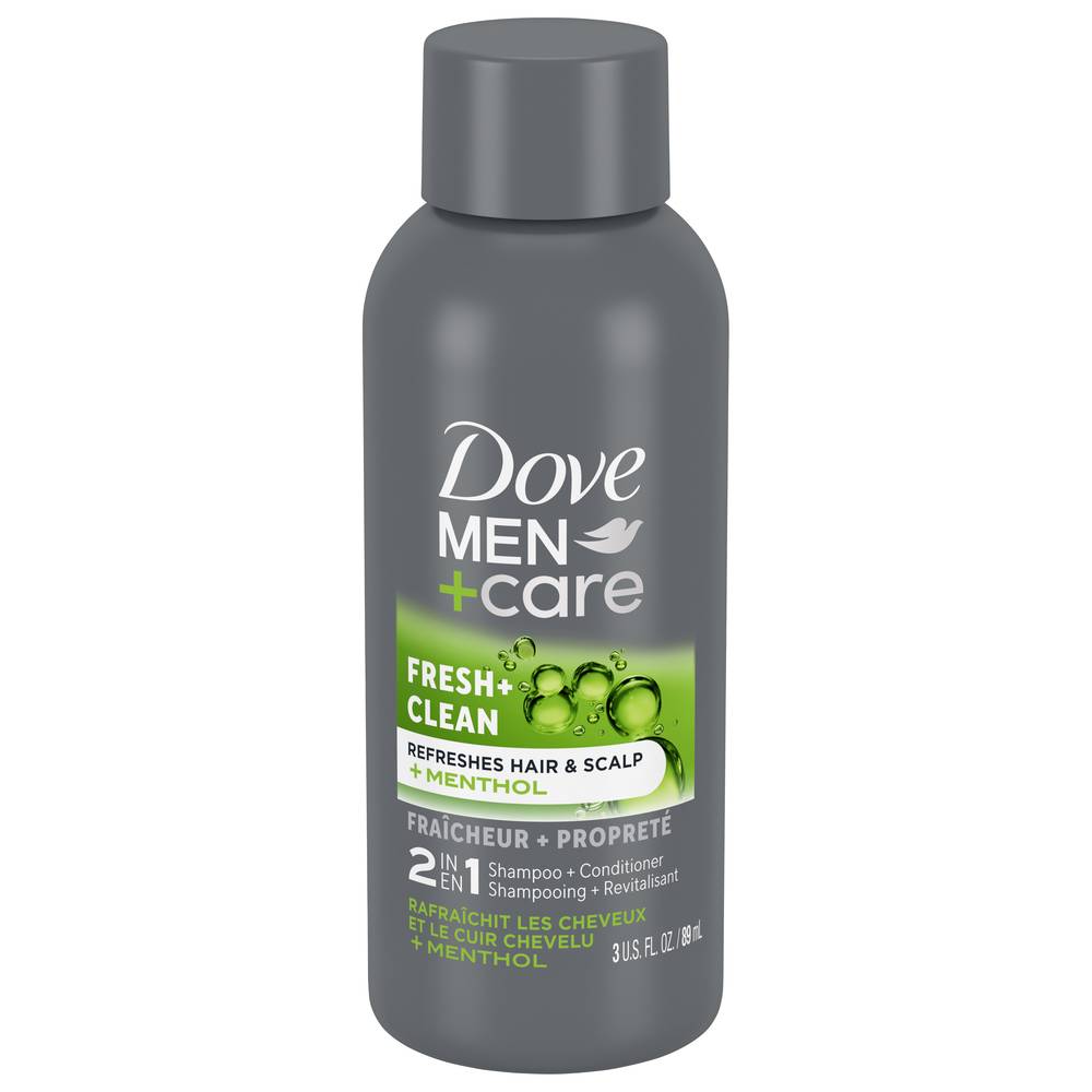 Dove Men+Care Shampoo & Conditioner (3 fl oz)