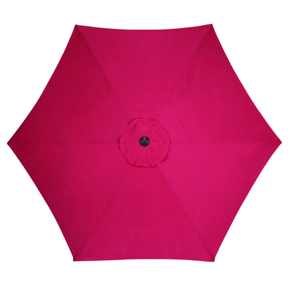 Living Accents 9 Ft. Tiltable Red Market Umbrella