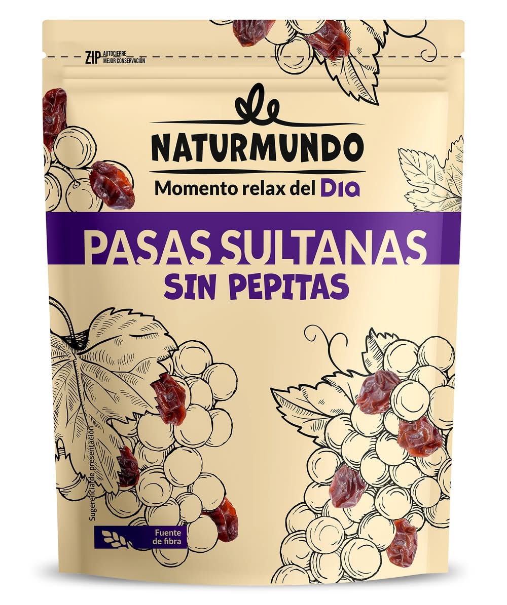 Pasas Sultanas Sin Pepitas Naturmundo De Dia Bolsa 200 G