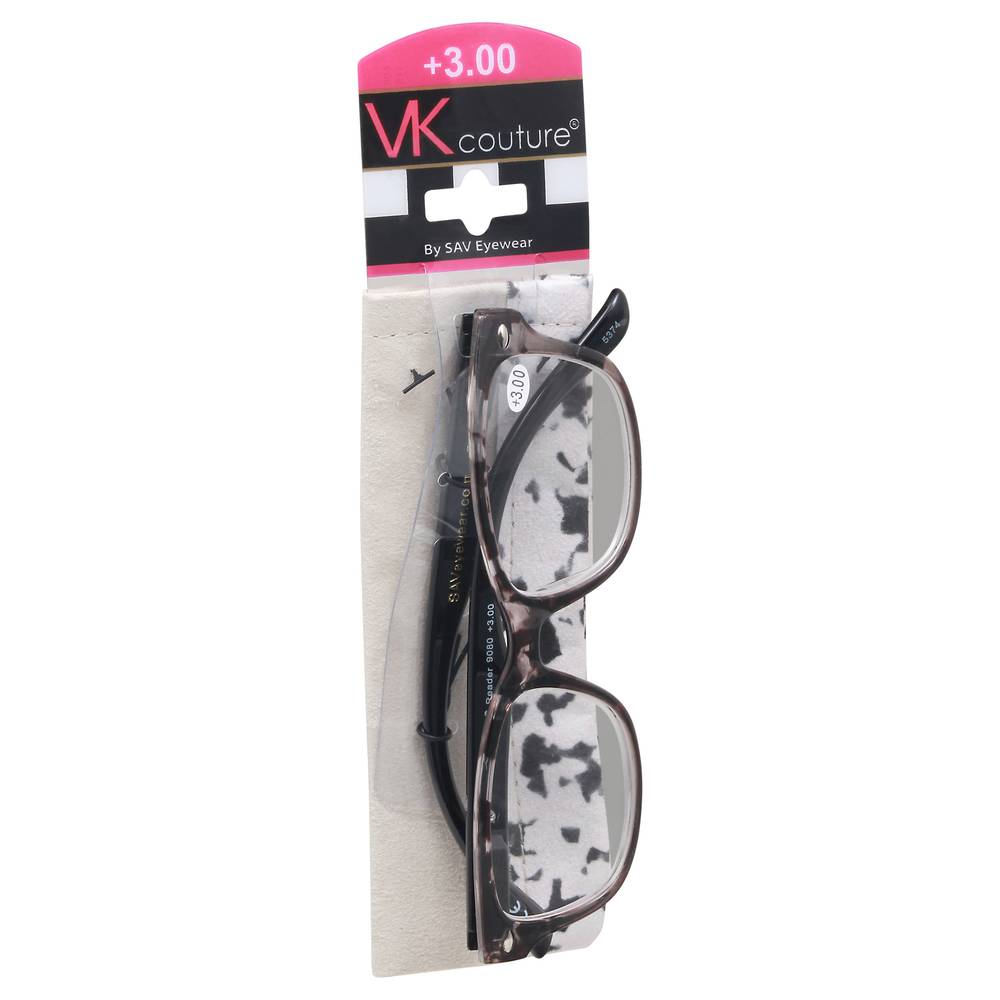 Vk Couture +3.00 Eyeglasses Card