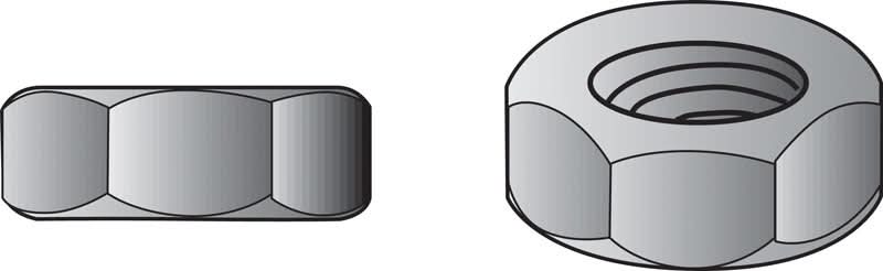 Hillman 3/8 In. Zinc-Plated Steel Uss Hex Nut 100 Pk
