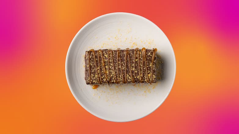 miso-caramel chocolate brownie