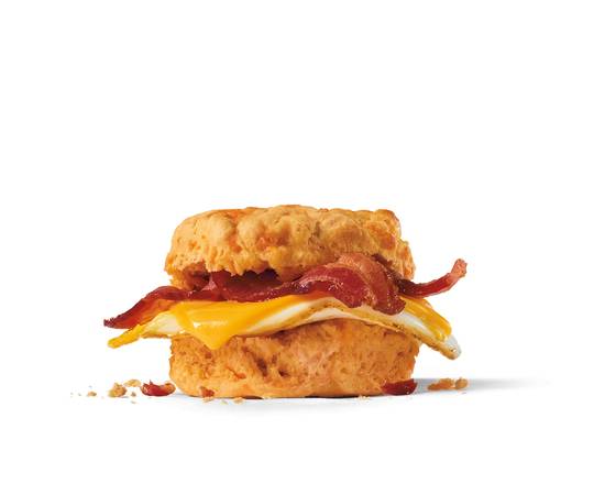 Bacon Cheddar Biscuit Breakfast Sandwich