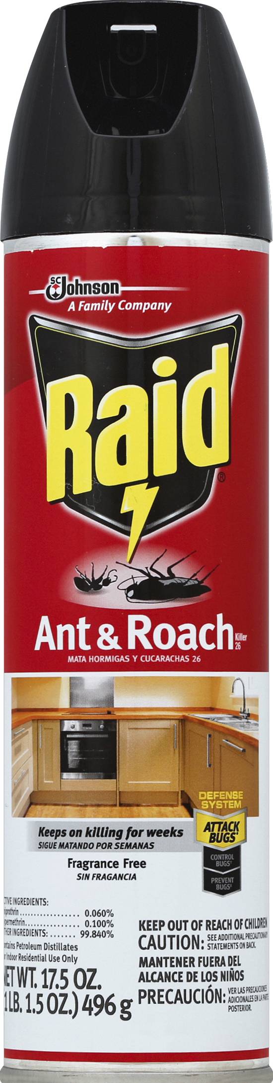 Raid Ant & Roach Killer Fragrance Free