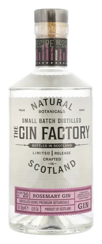 The Gin Factory · Natural botanicals ginebra de romero (700 ml)