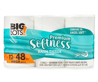 Big Lots Premium Bath Tissue Mega Rolls ( 3.8 in x 4.0 in)