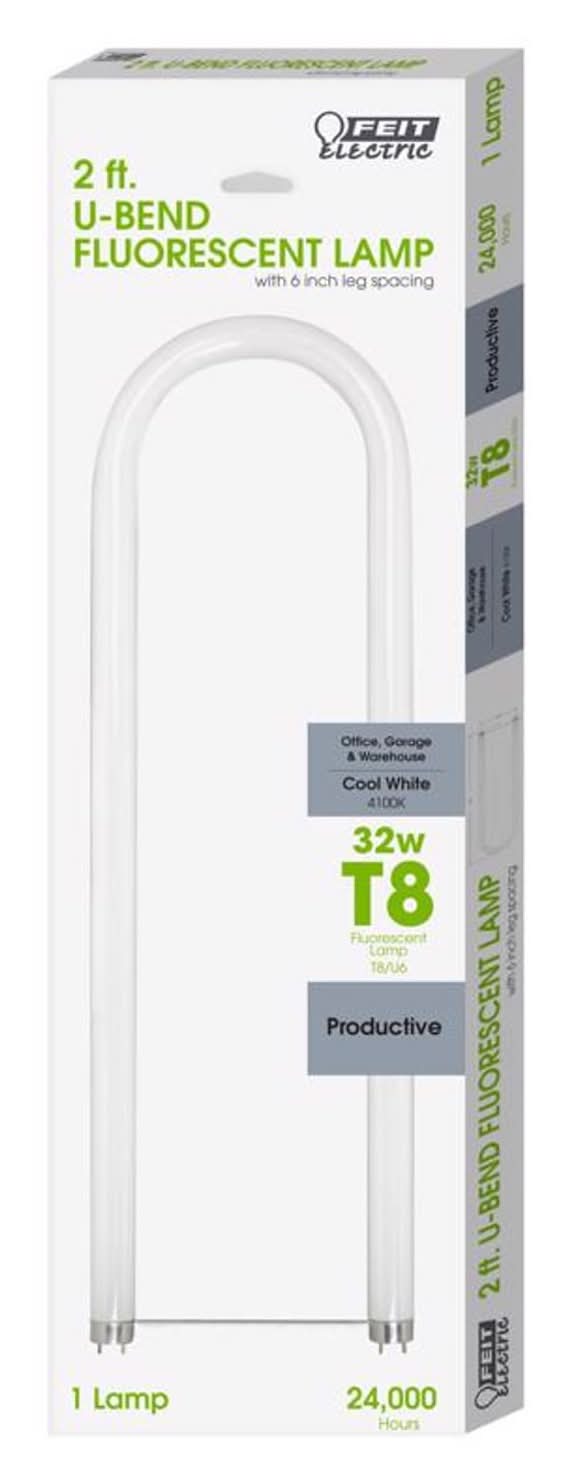 Feit Legacy Bulbs 32 W T8 7 In. D X 22.9 In. L Fluorescent Bulb Cool White U-Bend 4100 K 1 Pk
