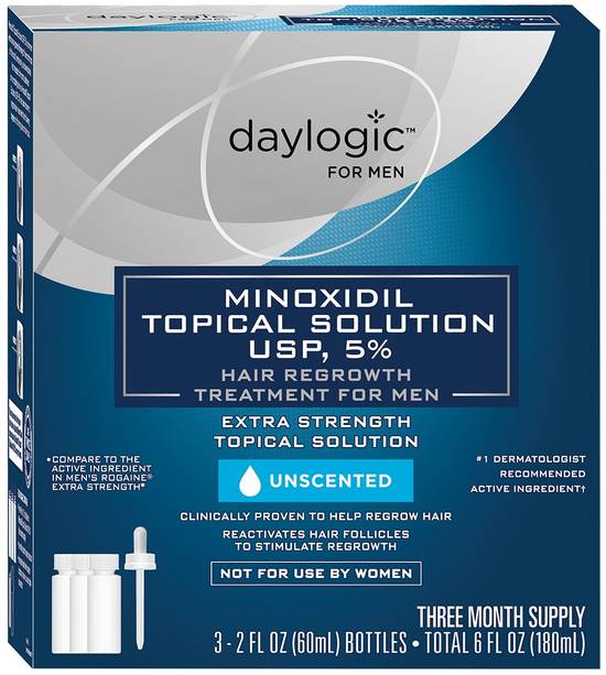Ryshi 5% Minoxidil Topical Solution for Men (3 ct)