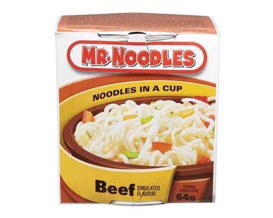 MR NOODLES IN A CUP BEEF 64 GR