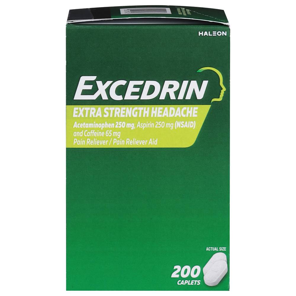 Excedrin Extra Strength Acetaminophen Pain Reliever Caplets (200 ct)