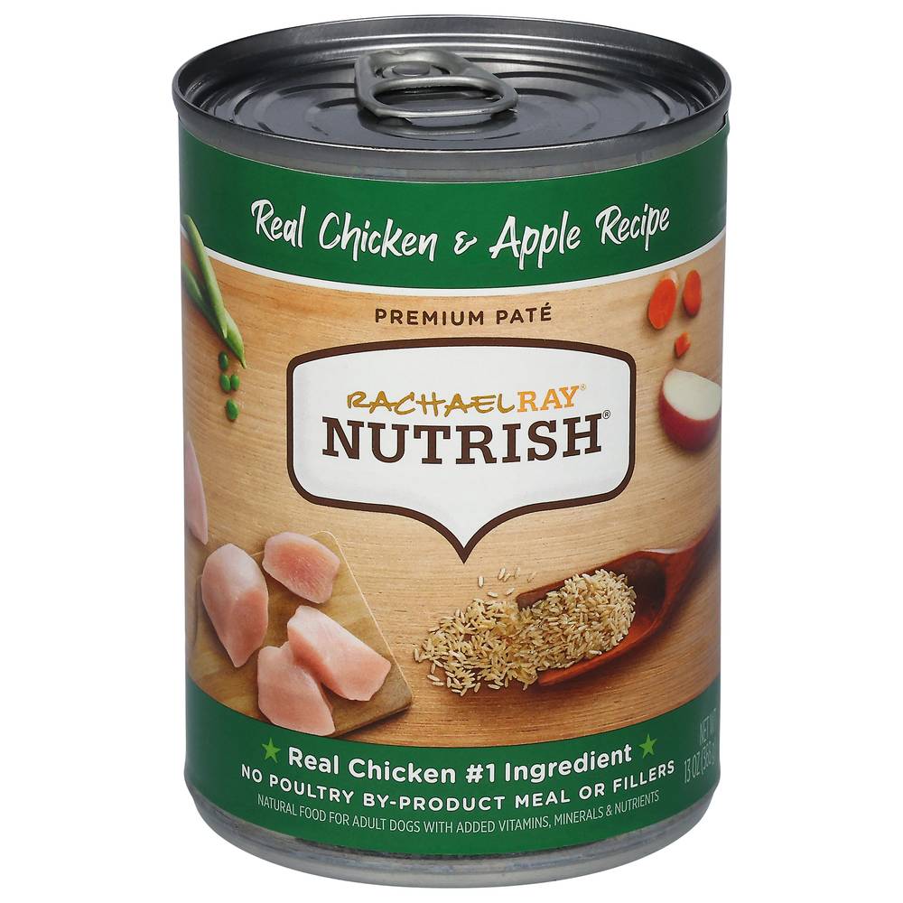 Nutrish Premium Pate Real Chicken & Apple Recipe Dog Food (13 oz)