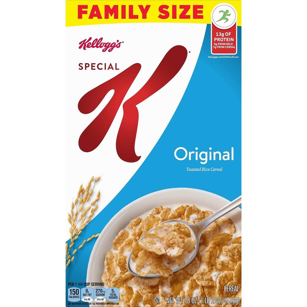 Special K Family Size Original Toasted Rice Cereal (18 oz)