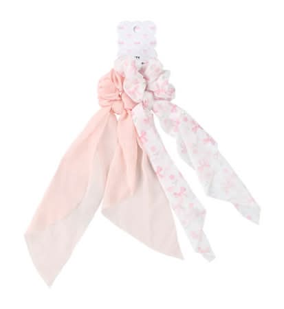 Tail Scrunchies 2-Pack Pink