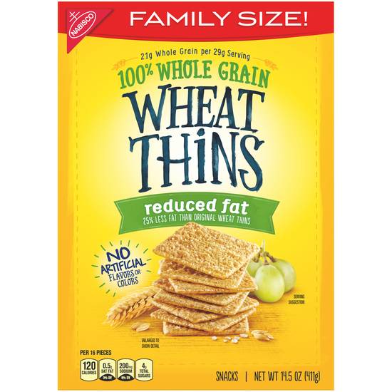 Wheat Thins Reduced Fat Snacks (16 ct)