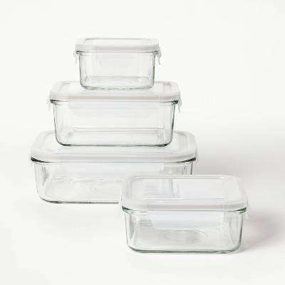 Figmint Glass Food Storage Container Set (8 ct)