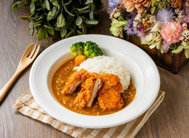 咖哩咔滋雞腿飯 Crispy Chicken Drumstick Rice with Curry