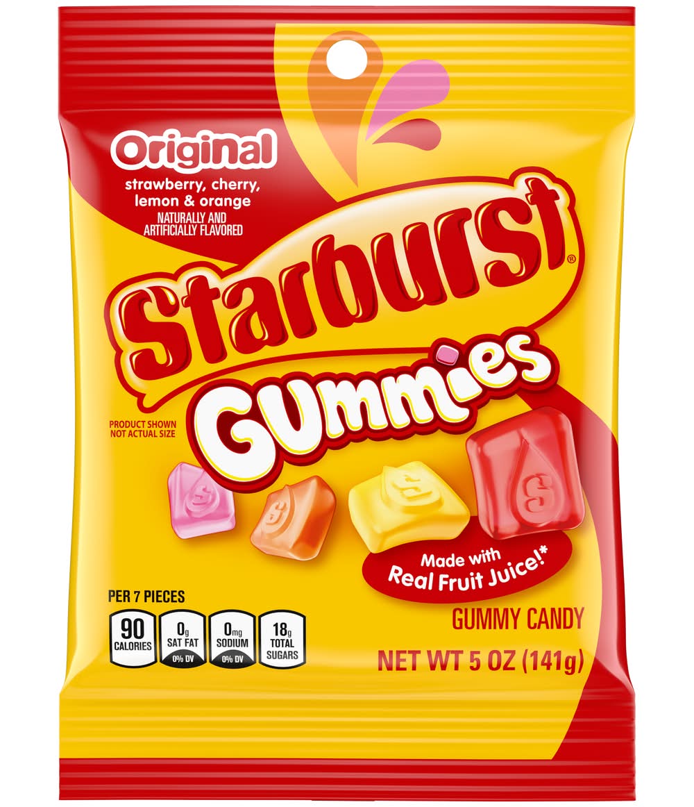 Starburst Original Gummies, Strawberry, Cherry, Lemon & Orange (5 oz)