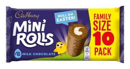 Cadbury Milk Chocolate, Mini Rolls Cakes (10 pack)