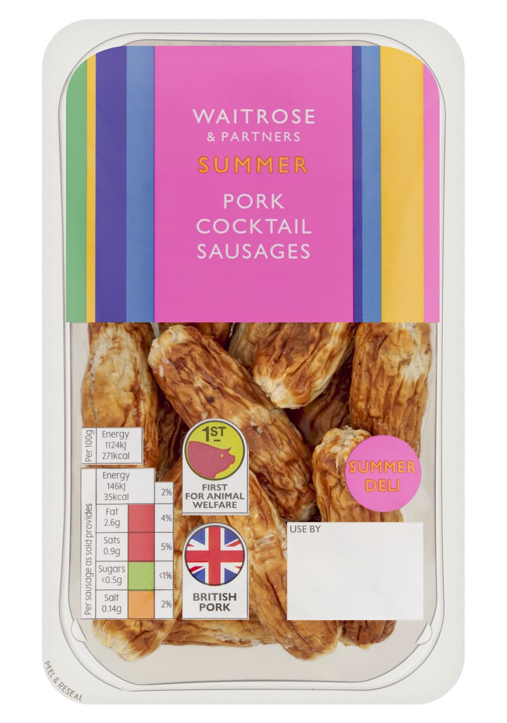 Waitrose & Partners & Partners Summer Pork Cocktail Sausages 260g