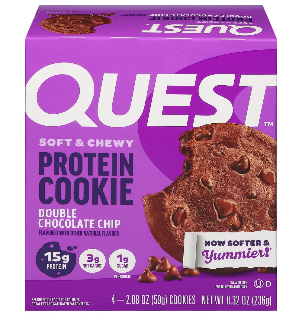 Quest Soft & Chewy Double Chocolate Chip Protein Cookie (8.4 oz)