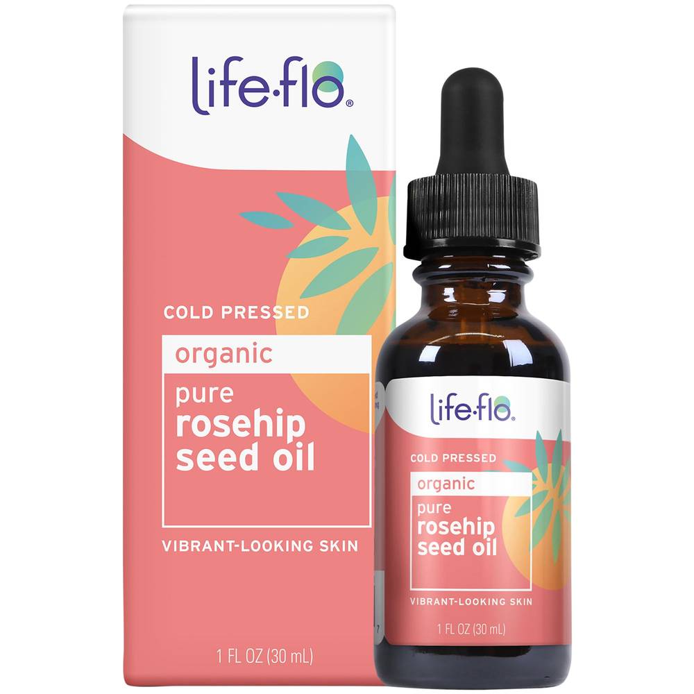 Organic Pure Rosehip Seed Oil - Cold Pressed Skin Care - Replenishes & Restores (1 Fluid Ounce)