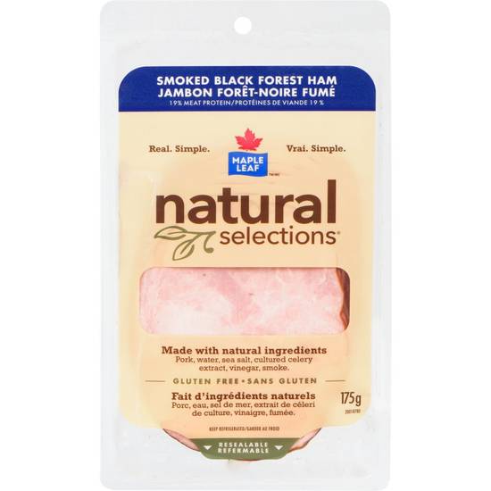 Maple Leaf Natural Selections Smoked Black Forest Ham (175 g)