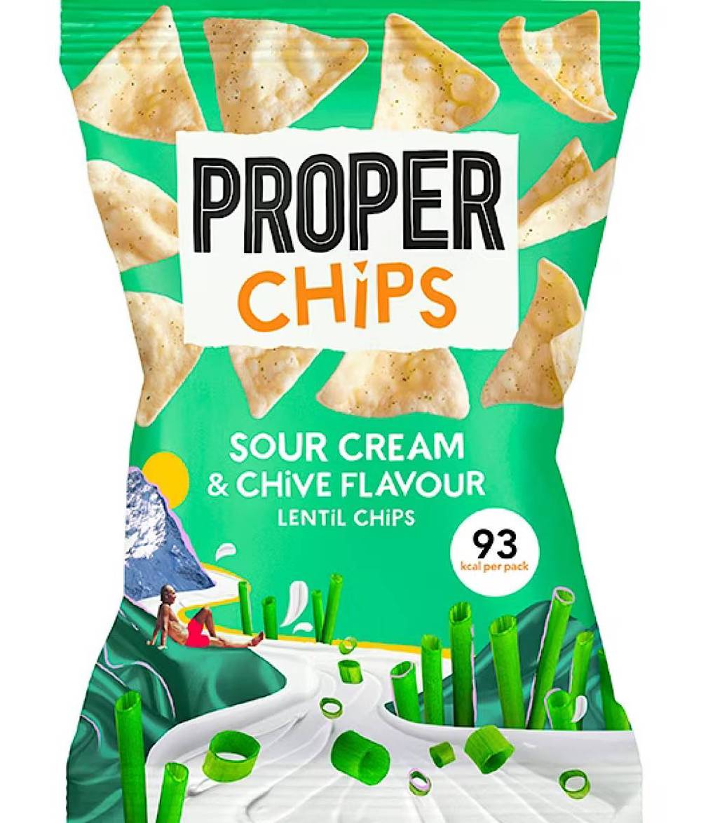 Properchips Sour Cream & Chive Lentil Chips