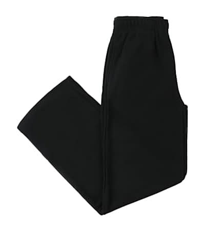 Cozy Fleece Wide Leg Sweatpants Medium Black