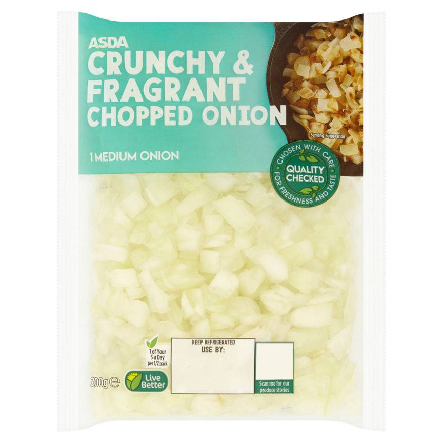 Asda Crunchy & Fragrant Chopped Onion 200g