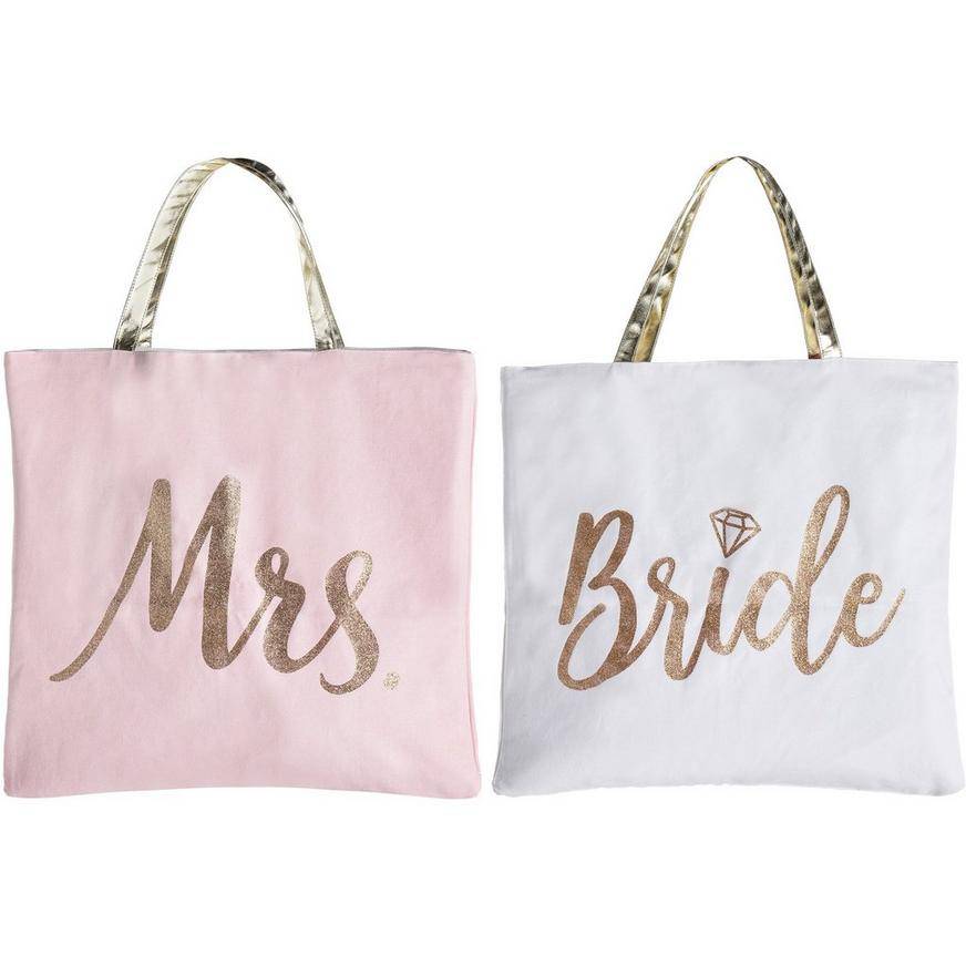 Party City Reversible Bride Tote Bag Wedding (unisex/multi)