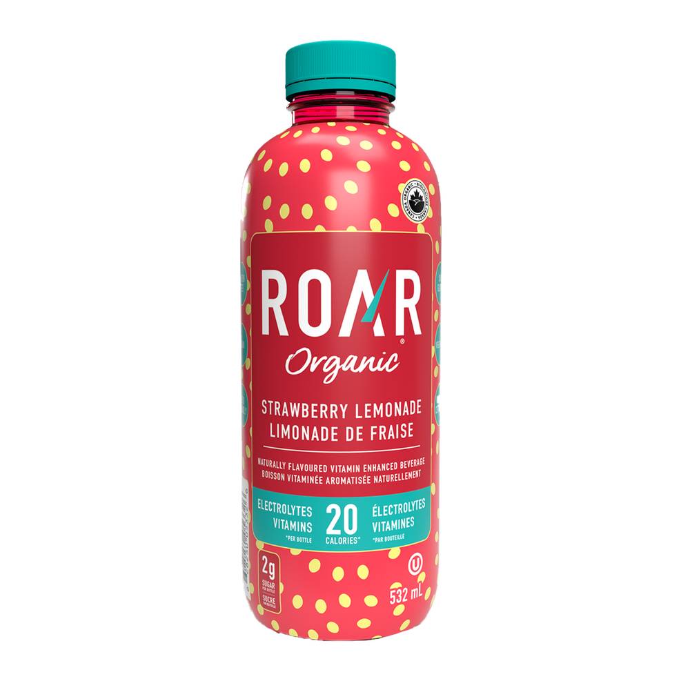 Roar Complete Hydration Electrolyte Drink, Strawberry Lemonade (532 ml)