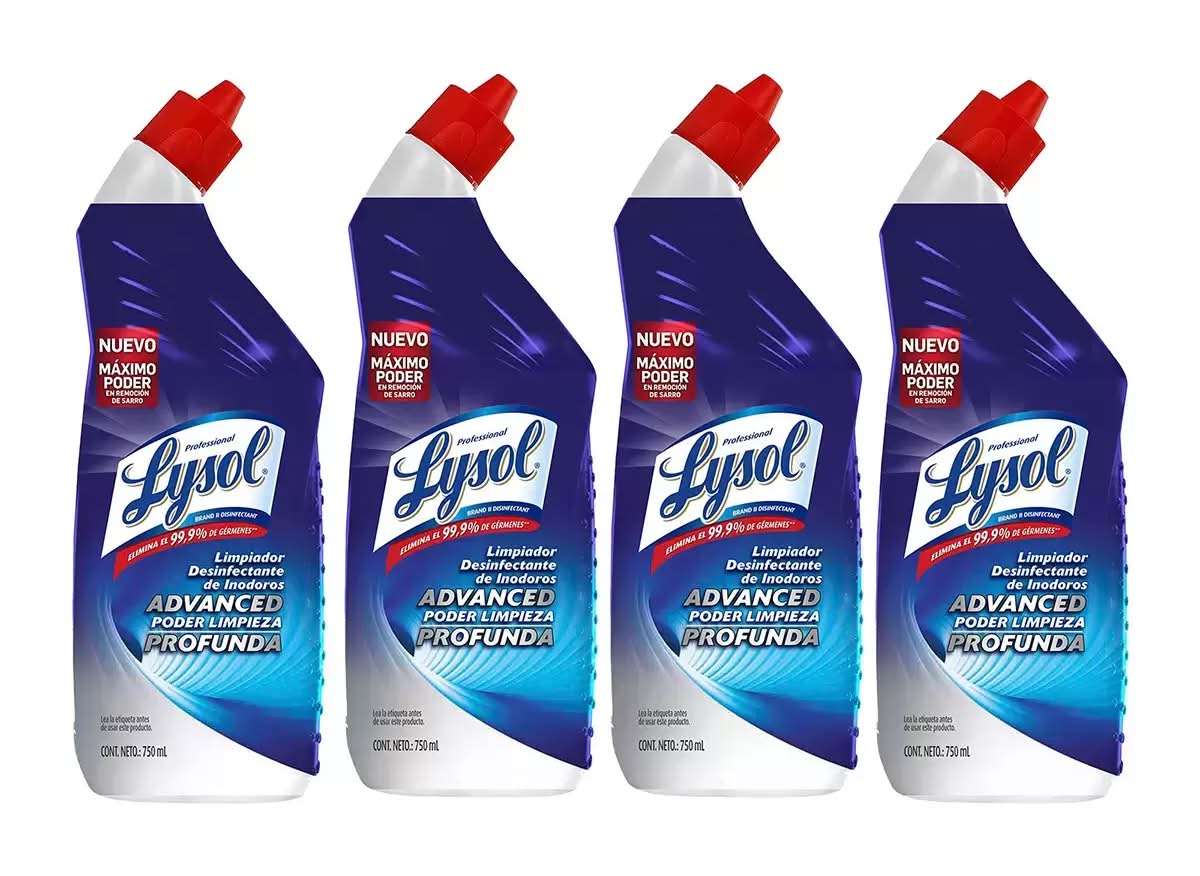 Lysol · Limpiador líquido desinfectante de inodoros advanced (4 x 750 ml)