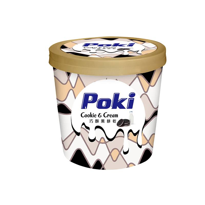 Poki冰淇淋巧酥黑餅乾 <530g克 x 1 x 1Bucket桶> @15#4711506423038