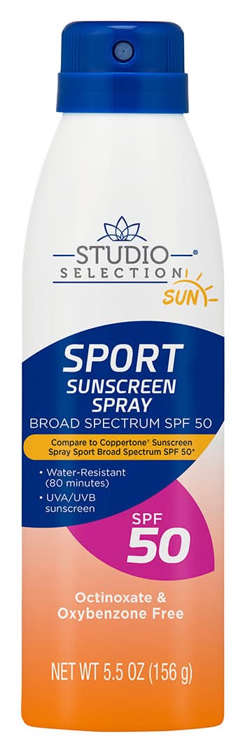 Studio Selection Sport Sunscreen Spray Spf 50 5.5 Oz