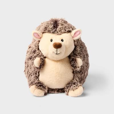 Gigglescape Hedgehog Stuffed Animal Age 1+, 10 in, Brown-Tan