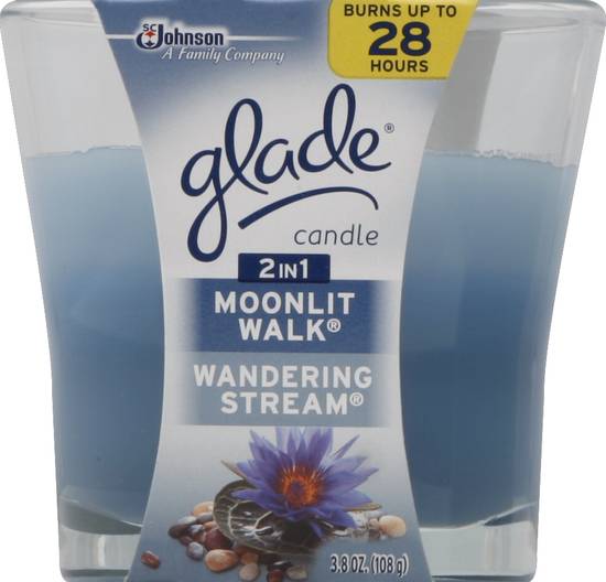 Glade Moonlit Walk Wandering Stream 2 in 1 Candle