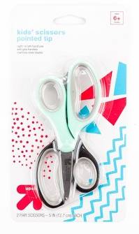 up&up Pointed Tip Kids' Scissors (2 ct)