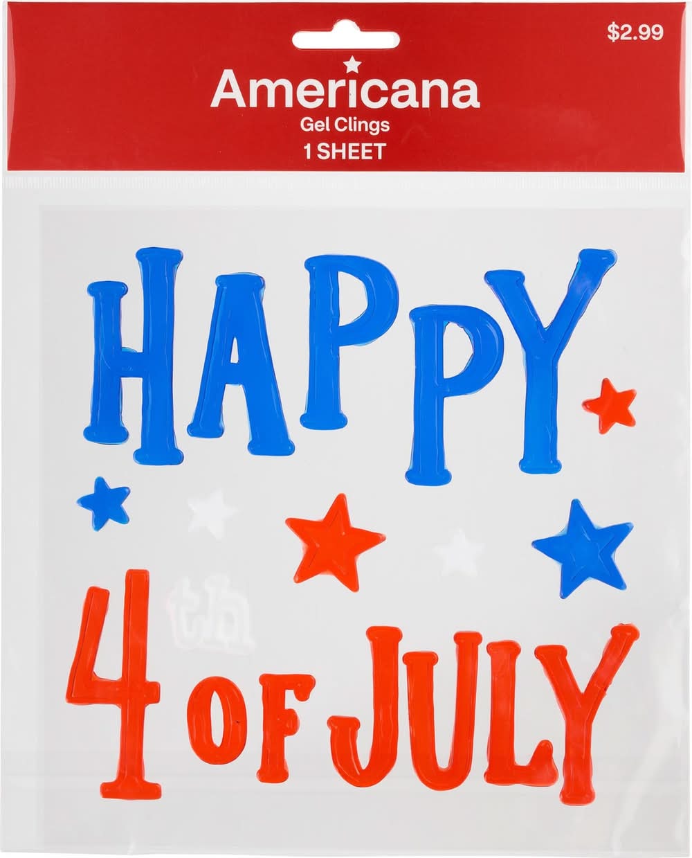 Americana Gel Window Clings, Assorted Designs