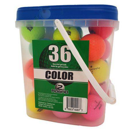 Round Two Recycled Color Golf Balls