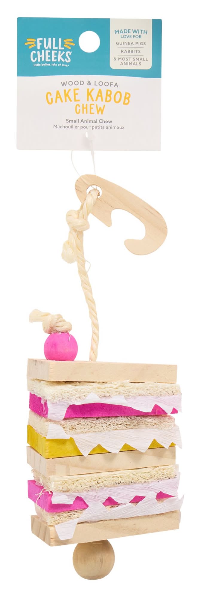 Full Cheeks™ Wooden Cake Slice Kabob Toy
